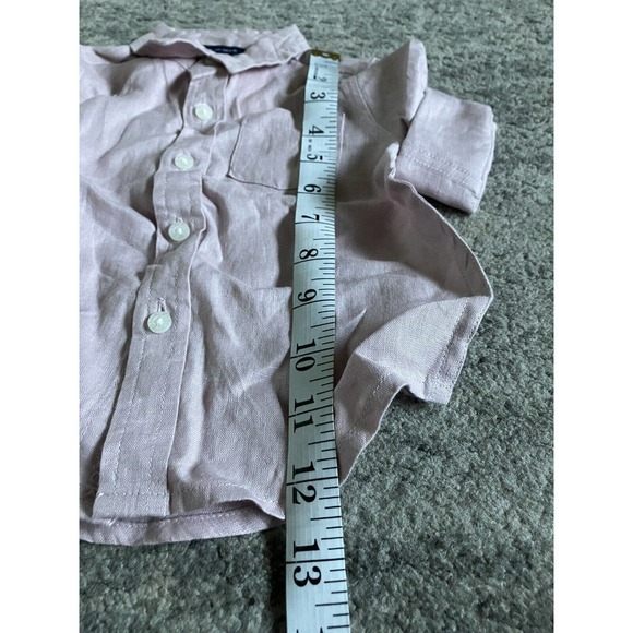 Baby Janie And Jack Button Up T-shirt 6-12 Months Pink Q8 - Picture 3 of 6